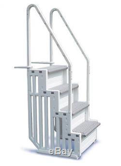 CONFER STEP-1 Above Ground Swimming Pool Ladder Step System Entry with Liner Pad