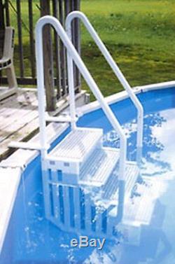CONFER STEP-1 Above Ground Swimming Pool Ladder Step System Entry with Liner Pad