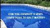 Can You Convert A Liner Pool To Salt Water