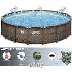 Coleman 18 x 48 Power Steel Frame Deluxe Series Above Ground Swimming Pool