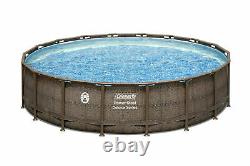 Coleman 18ft x 48in Power Steel Deluxe Above Ground Swimming Pool FREE Pickup OH