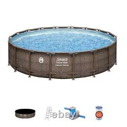 Coleman 18ft x 48in Power Steel Deluxe Pool (Free Shipping) READ DESCRIPTION
