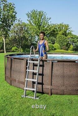 Coleman 18ft x 48in Power Steel Deluxe Series Above Ground Swimming Pool