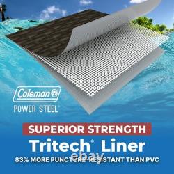 Coleman Power Steel Deluxe Above Ground Swimming Pool 18ft x 48in Fast Ship USA