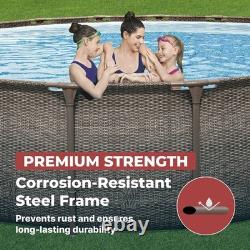 Coleman Power Steel Deluxe Above Ground Swimming Pool 18ft x 48in Fast Ship USA