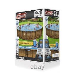 Coleman Power Steel Frame 22' X 52 Round Above Ground Pool Set With Cover