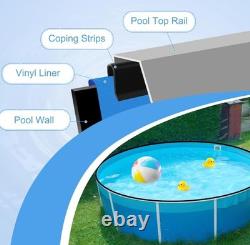 Coping Strips for Overlap Above Ground Pool Liners Swimming Plastic Qty 61 15.74