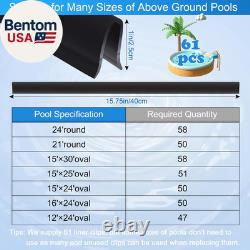 Coping Strips for Overlap above Ground Pool Liners, Swimming Pool Plastic Liner