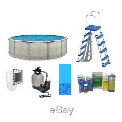 Cornelius Pools Above Ground Pool with Liner, Skimmer, Chemicals, Ladder, & Filter