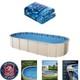 Cushioned 12 x 24 ft Overlap Pool Liner for 48-54 Inch Walls Durable & Stylish