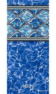DIAMOND WAVE Above Ground Swimming Pool Beaded Replacement Liner (Choose Size)