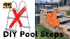 Diy Above Ground Pool Steps How To Build An Above Ground Pool Stairs Ladder In 2 Easy Steps