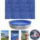 Durable 10 ft Heavy Vinyl Pool Liner for Above-Ground Pools Wrinkle-Free Fit