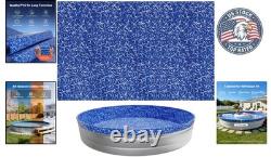 Durable 10 ft Heavy Vinyl Pool Liner for Above-Ground Pools Wrinkle-Free Fit