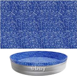 Durable 10 ft Heavy Vinyl Pool Liner for Above-Ground Pools Wrinkle-Free Fit