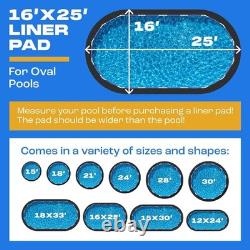 Durable 16x25 Ft Pool Floor Padding Protects Against Tear and Erosion