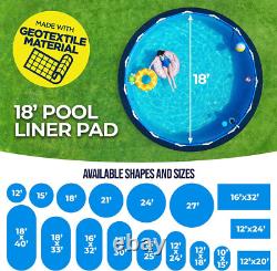 Durable 18-Foot Pool Liner Pad for Above Ground Pools Puncture Protection