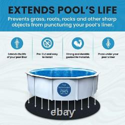 Durable 18' Round Above Ground Pool Liner Padding Quick Installation & Safety