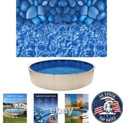 Durable 18-ft Round Pool Liner UV Resistant for -Round Enjoyment