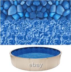 Durable 18-ft Round Pool Liner UV Resistant for -Round Enjoyment