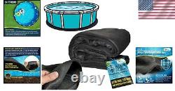 Durable 24-Foot Above-Ground Pool Liner Pad Prevents Punctures & Comforts Feet