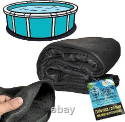 Durable 24-Foot Above-Ground Pool Liner Pad Prevents Punctures & Comforts Feet