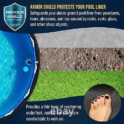 Durable 24-Foot Above-Ground Pool Liner Pad Prevents Punctures & Comforts Feet