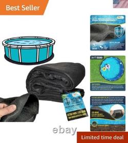 Durable 24-Foot Round Pool Liner Pad Prevents Punctures & Extends Liner Life