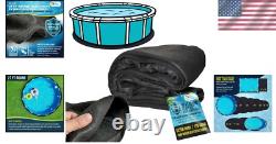 Durable 27ft Round Pool Liner Pad Easy Installation for All Above-Ground Pools