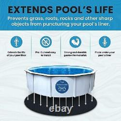 Durable Pre-Cut Pool Liner Pad Perfect for 18' Round Above Ground Pools