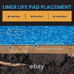 Durable Pre-Cut Pool Liner Pad Perfect for 18' Round Above Ground Pools