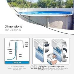 Durable Vinyl Overlap Pool Liner Above Ground Pools 20 Gauge Easy Install New