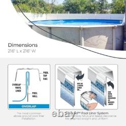 Durable Vinyl Overlap Pool Liner Above Ground Pools 20 Gauge Easy Install New