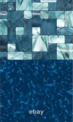 Emerald Coast 8-Ft round Overlap Pool Liner for Above-Ground Steel Wall Pools