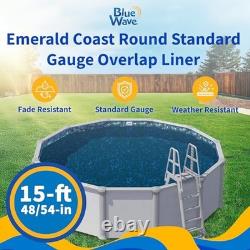 Emerald Coast Overlap 15 ft Round Pool Liner for Above-Ground Steel Wall 15-FT Emerald Coast Overlap 15 ft Round Pool Liner for Above-Ground Steel Wall 15-FT