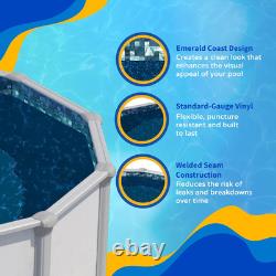 Emerald Coast Overlap 18 Ft round Pool Liner for Above-Ground Steel Wall Pools