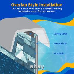 Emerald Coast Overlap 18 Ft round Pool Liner for Above-Ground Steel Wall Pools