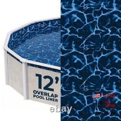 Evening Bay 12-ft Round Overlap Pool Liner for Above-Ground Steel Wall Pools