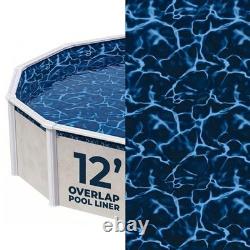 Evening Bay 12-ft Round Overlap Pool Liner for Above-Ground Steel Wall Pools