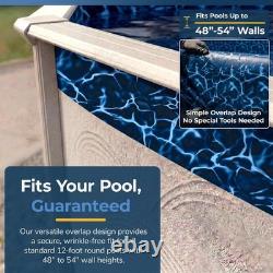 Evening Bay 12-ft Round Overlap Pool Liner for Above-Ground Steel Wall Pools