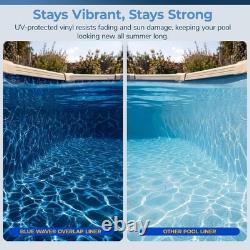 Evening Bay 12-ft Round Overlap Pool Liner for Above-Ground Steel Wall Pools