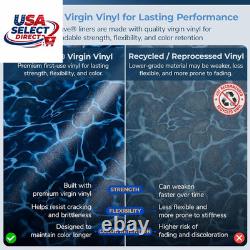 Evening Bay 15-Ft Round Overlap Pool Liner Weather-Resistant Vinyl