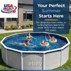 Evening Bay 15-Ft Round Overlap Pool Liner Weather-Resistant Vinyl