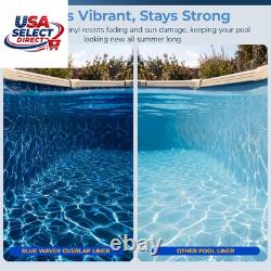 Evening Bay 15-Ft Round Overlap Pool Liner Weather-Resistant Vinyl