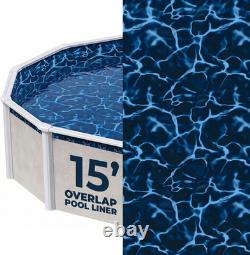 Evening Bay 15-Ft round Overlap Pool Liner for Above-Ground Steel Wall Pools W