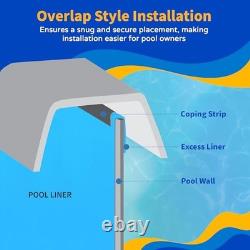 Evening Bay Overlap 18 ft Round Pool Liner for Above-Ground Steel Wall 18-FT