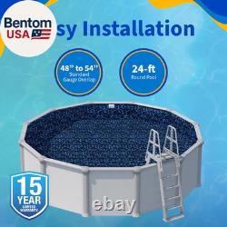 Evening Bay Overlap 24 Ft round Pool Liner for Above-Ground Steel Wall Pools W