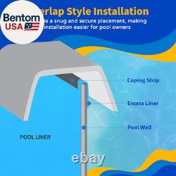Evening Bay Overlap 24 Ft round Pool Liner for Above-Ground Steel Wall Pools W