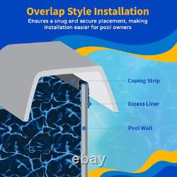 Evening Bay Overlap 8 Ft round Pool Liner for Above-Ground Steel Wall Pools We