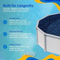 Evening Bay Overlap 8 ft Round Pool Liner for Above-Ground Steel Wall Pools Evening Bay Overlap 8 ft Round Pool Liner for Above-Ground Steel Wall Pools